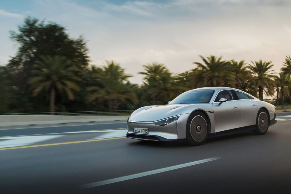 Mercedes VISION EQXX ultrapassa 1.000 km no deserto 5 teste mercedes