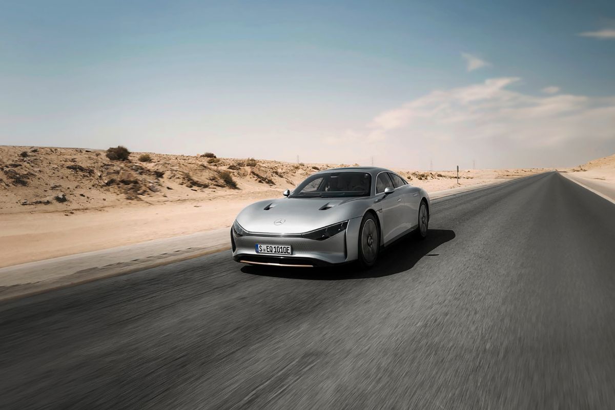Mercedes VISION EQXX ultrapassa 1.000 km no deserto 2 Mercedes VISION EQXX