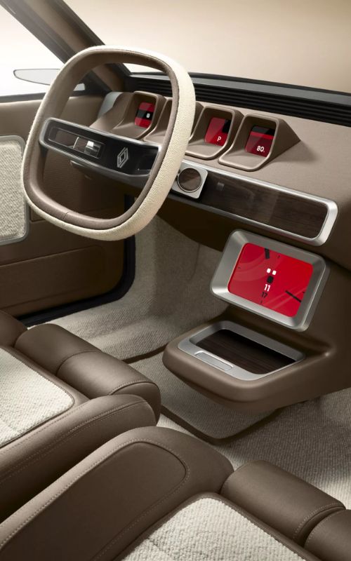 Renault 17 em versão restomod elétrico 6 Interior do R17