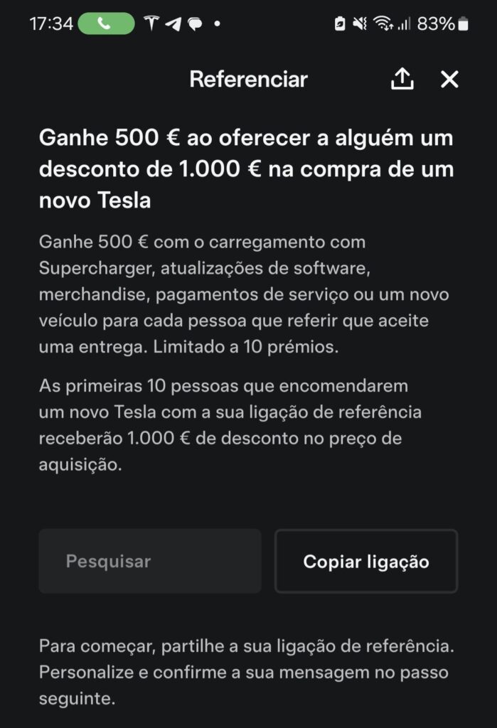 Tesla mais baratos 1.000 euros, mas há um truque 3 mensagem 1.000 euros