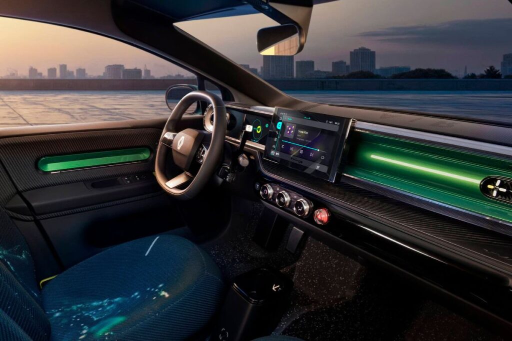 Twingo E-Tech vê interior revelado 4 Twingo E-Tech