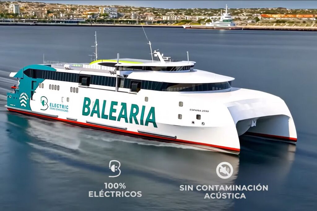 Ferries elétricos vão ligar Tarifa a Tânger 3 ferries eletricos balearia