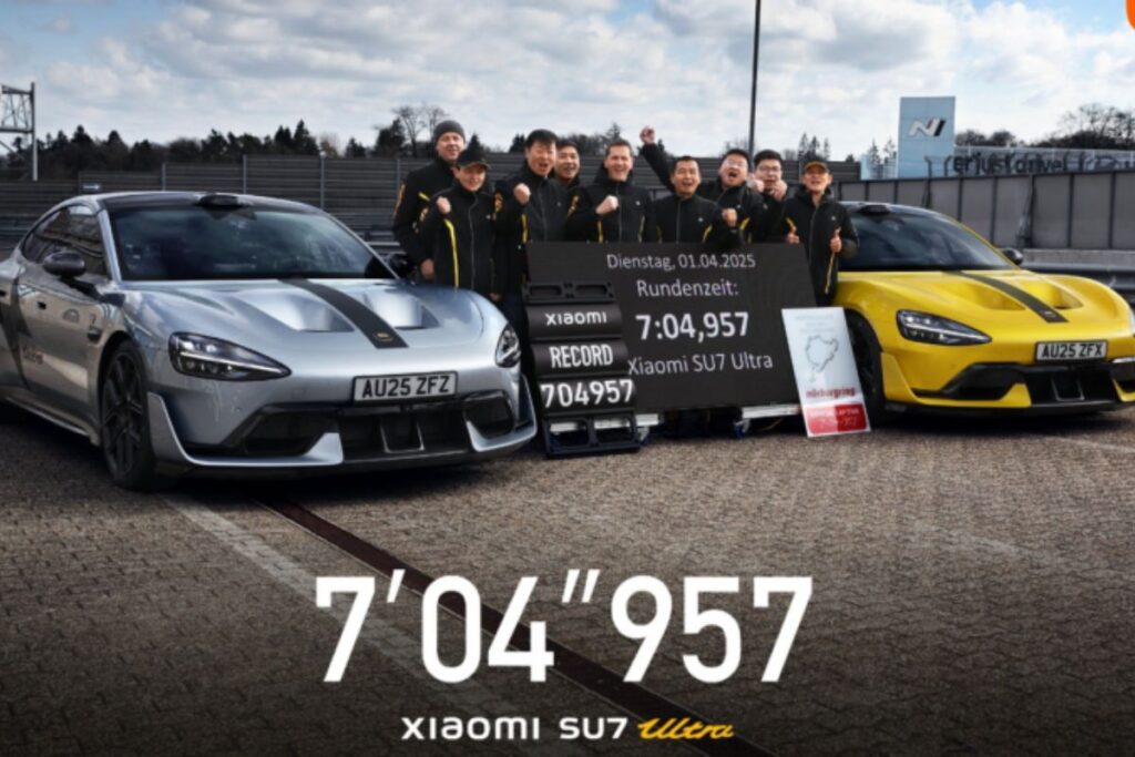 Xiaomi SU7 Ultra com recorde de volta no circuito de Nürburgring 3 Xiaomi SU7 Ultra