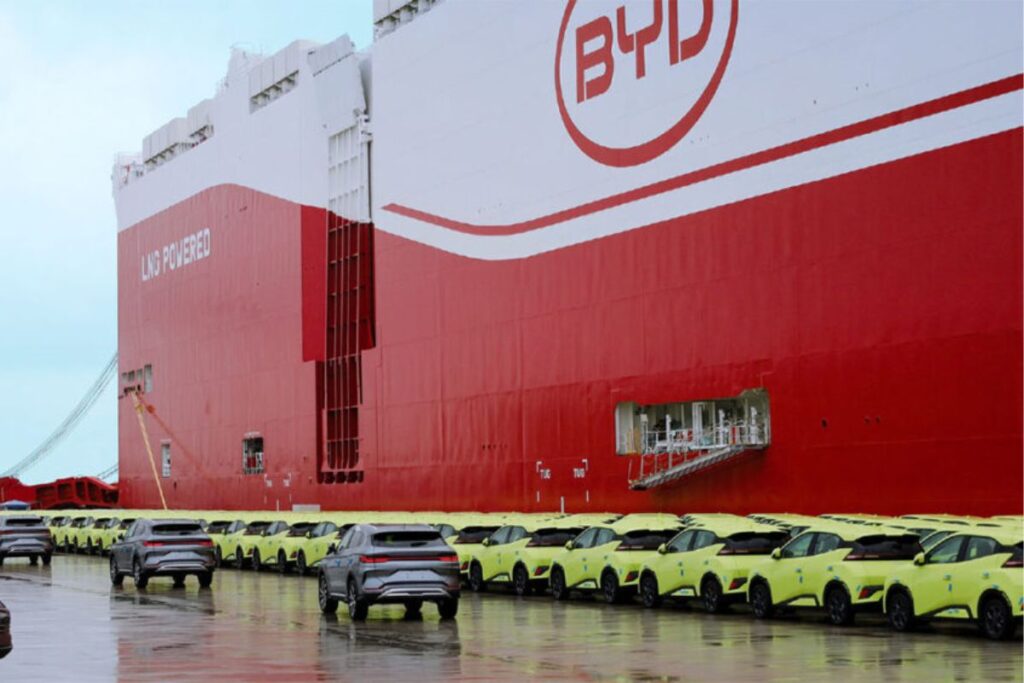 Navio BYD Xi’an a caminho da Europa com 7.000 EV a bordo 4 BYD Xi'an