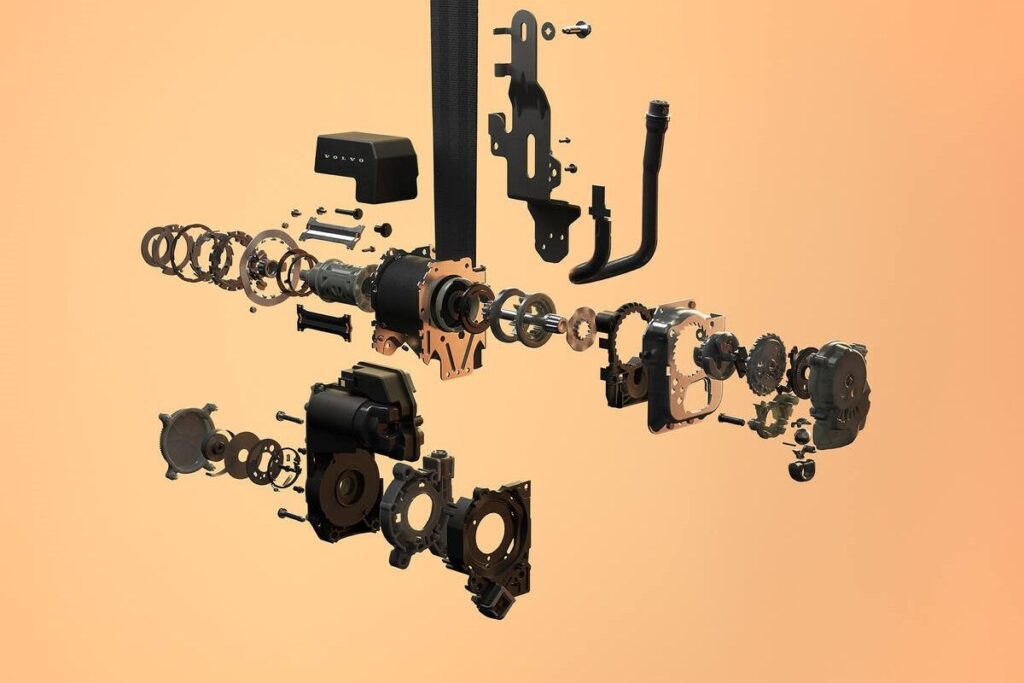 Volvo revela revolucionário cinto de segurança multiadaptável 3 cinto de segurança multiadaptável