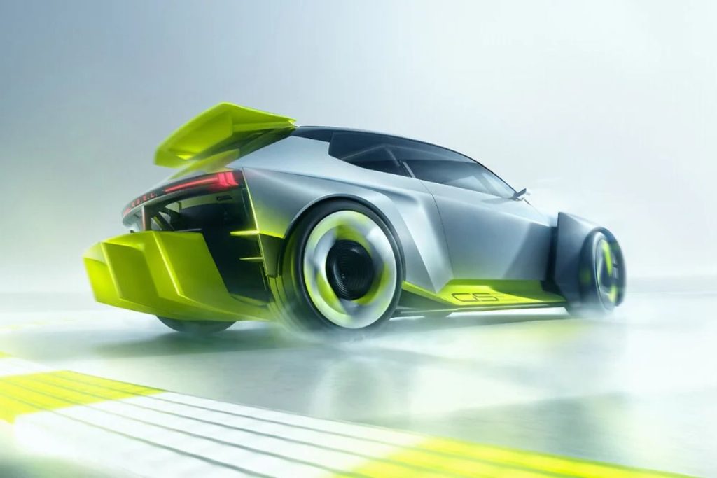 Opel Corsa GSE Vision Gran Turismo: performance elétrica em versão digital e física 6 Opel Corsa GSE Vision Gran Turismo traseira