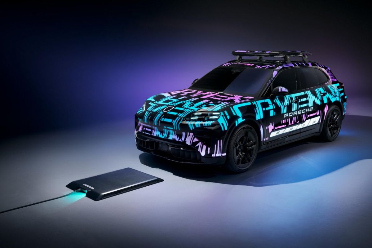 Porsche Cayenne Electric vai ter carregamento por indução 2 carregamento por indução
