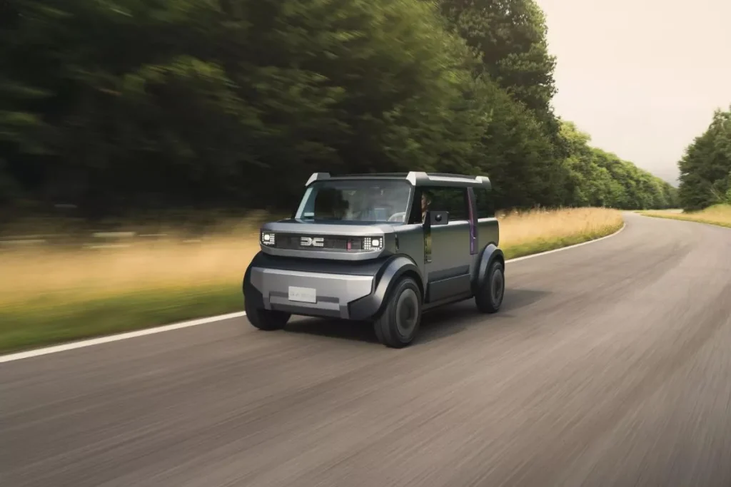 Dacia Spring ganha músculo com dois novos motores 4 O Dacia Hipster Concept tem um design horizontal. A marca descreve-o como um bloco sobre quatro rodas.
