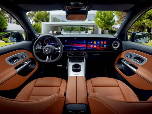 Mercedes-Benz GLB elétrico: revelado habitáculo futurista 4 O Mercedes-Benz GLB tem um ecrã que atravessa todo o habitáculo