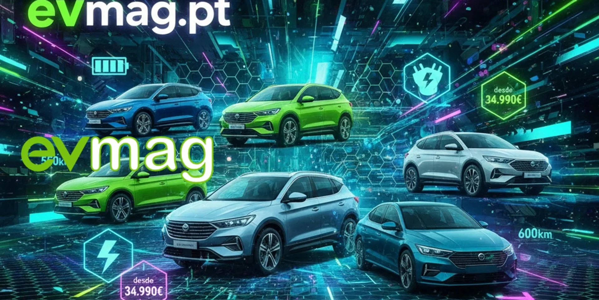 Base de dados de carros elétricos interativa 2 Guia de carros elétricos interativo