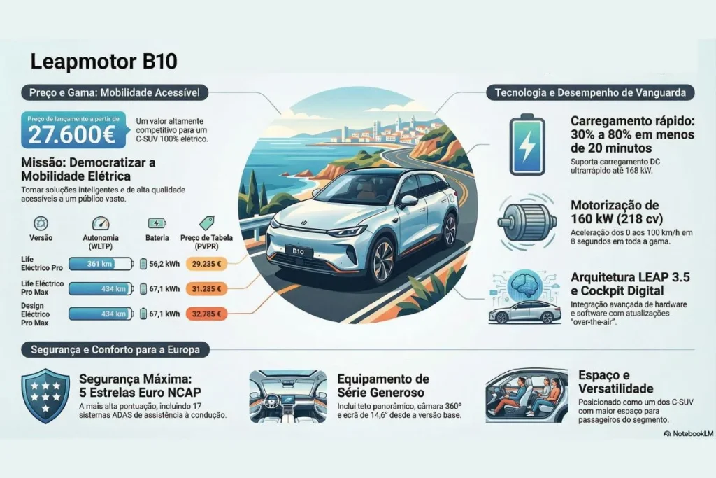 Leapmotor B10 chega com preço-canhão de 27.600 euros 3 Infografia do Leapmotor B10