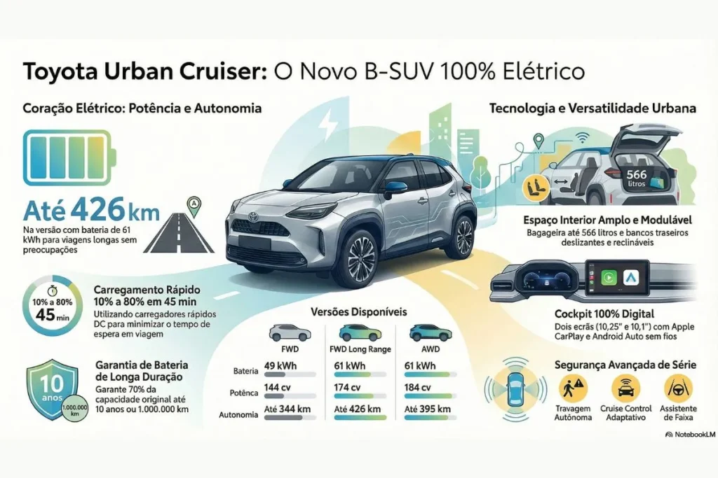 Novo Urban Cruiser é aposta da Toyota no segmento B-SUV 4 Toyota Urban Cruiser infografia