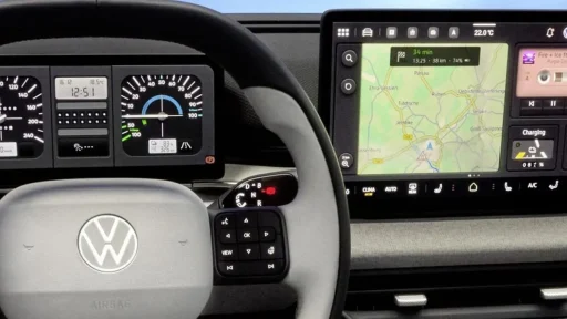 O Volkswagen ID. Polo traz os botões de volta ao cockpit 16 A imagem mostra o cockpit do ID. Polo com mais botões físicos