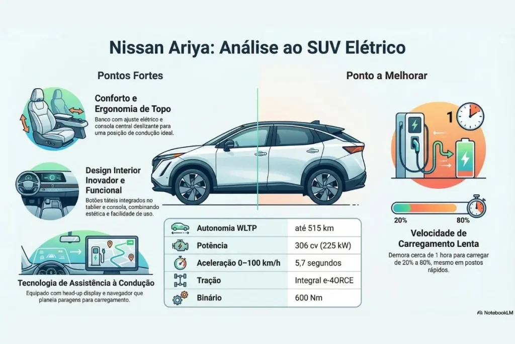 Nissan Ariya: um bom SUV com um senão 7 Nissan Ariya infografia