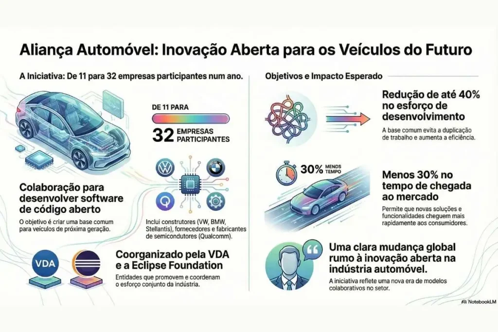Software de código aberto na próxima geração de carros 4 software código aberto infografia