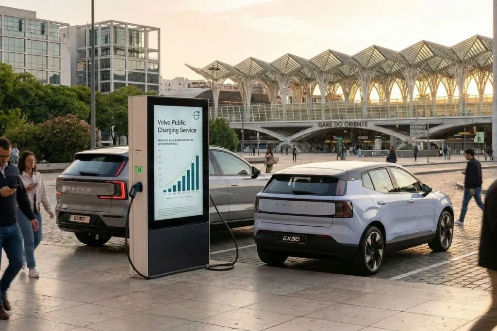 Carros elétricos ultrapassam gasolina na Europa em dezembro 7 Eletrificação volvo. imagem gerada por ia