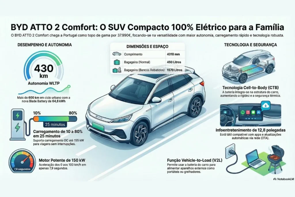 BYD ATTO 2 Comfort: novo SUV elétrico já tem preço para Portugal 4 BYD ATTO 2 Comfort infografia