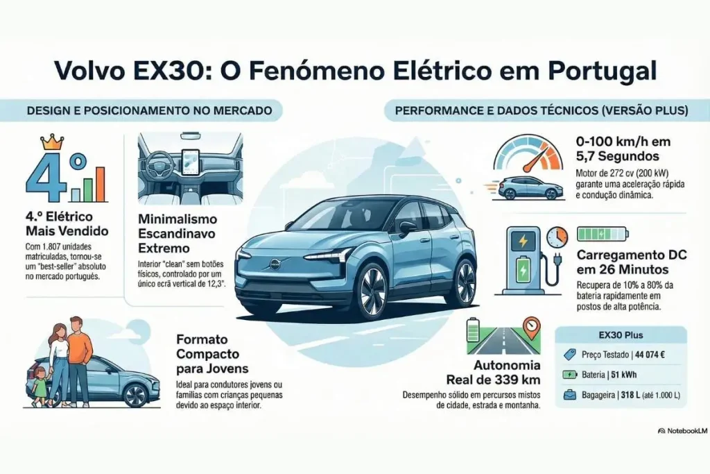 EX30: ao volante do mais giro dos Volvo 4 Ex30 infografia