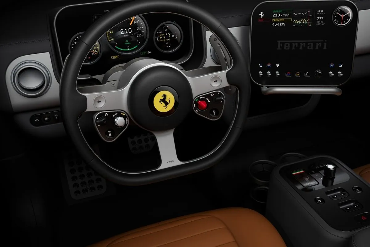 Ferrari Luce: o primeiro elétrico de Maranello é feito para ser tocado 2 O cockpit do ferrari luce