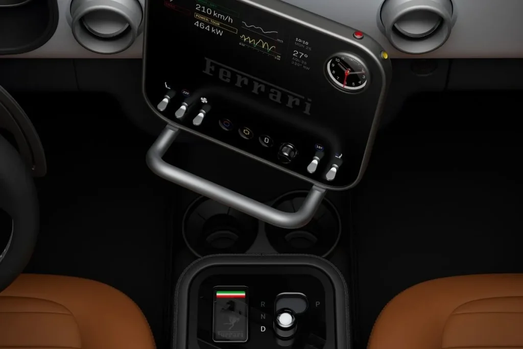 Ferrari Luce: o primeiro elétrico de Maranello é feito para ser tocado 6 Ferrari Luce ecrã