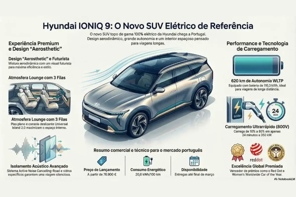 Novo Hyundai IONIQ 9 já em pré-venda em Portugal 4 IONIQ 9 infografia