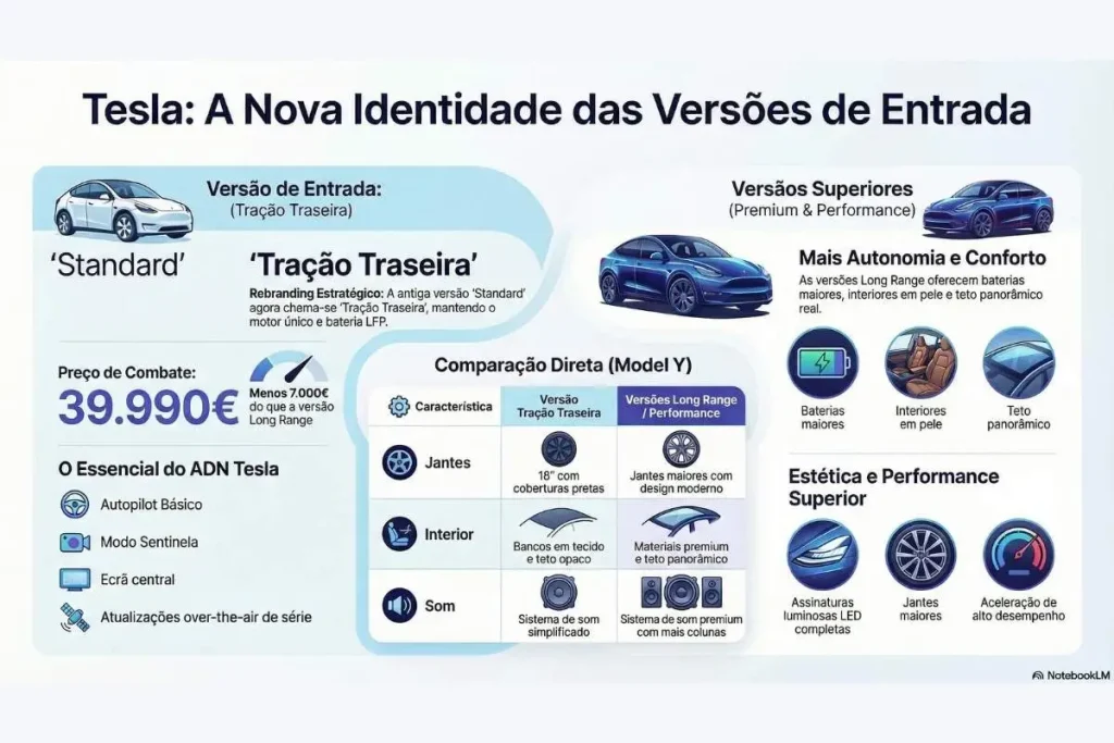 Tesla: nome Standard desaparece 4 meses depois 3 Tesla Standard Tração traseira infografia
