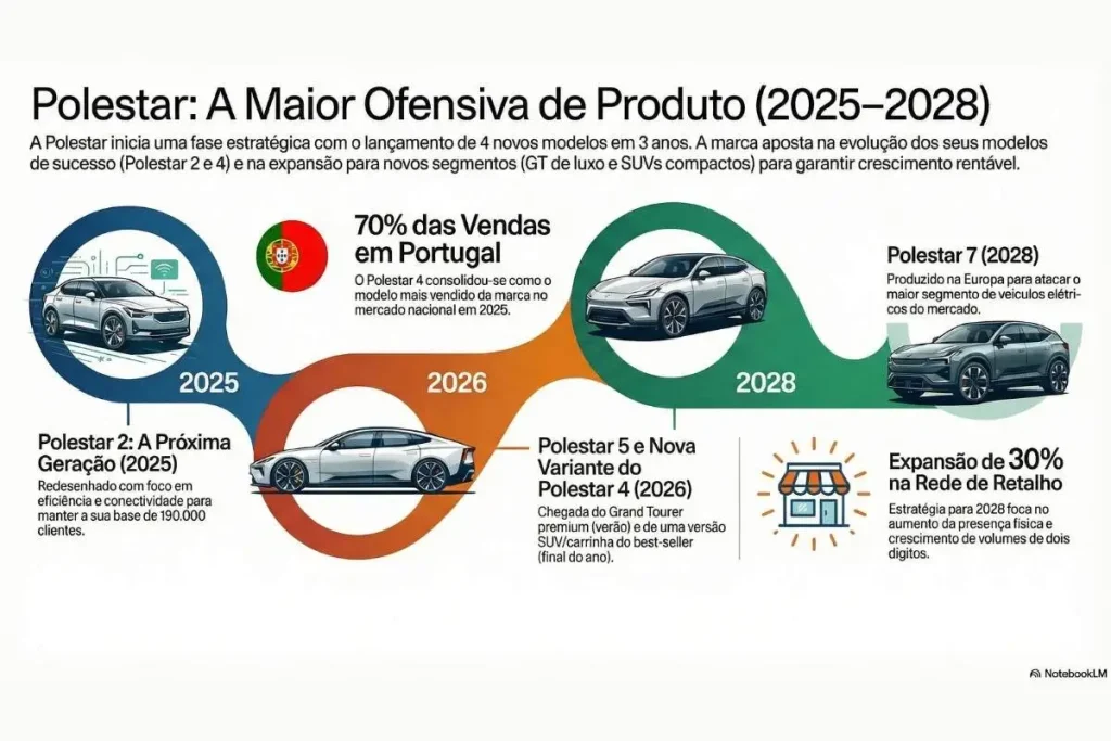 Em equipa que ganha mexe-se: Polestar 4 e Polestar 2 lideram nova vaga 8 Polestar infografia