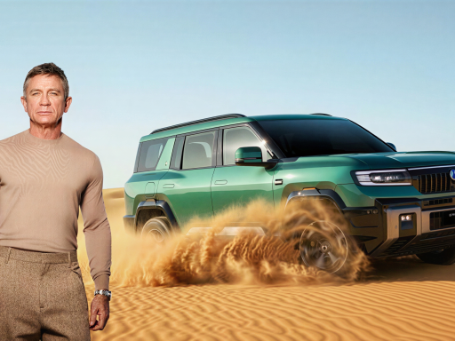 Denza: BYD entra no luxo europeu com o ator de James Bond 4 A imagem do Denza com o ator Daniel Craig