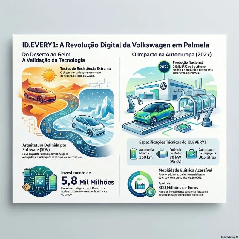 O ID.EVERY1 de Palmela vai ser o primeiro VW definido por software. A tecnologia passou nos testes 8 ID.EVERY1 infografia