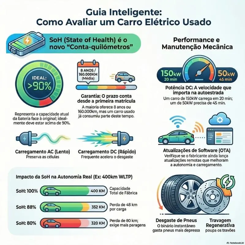 Dicas práticas para comprar um carro elétrico usado 7 carros elétricos usados infografia