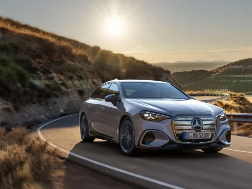 Um em cada quatro Mercedes vendidos na Europa já é elétrico 5 Mercedes Classe C na estrada ao nascer do sol