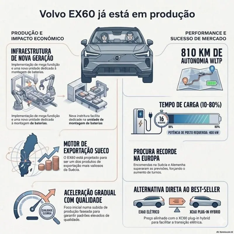 Volvo EX60 entra em produção e chega aos clientes no início do verão 4 Volvo EX60 em produção infografia