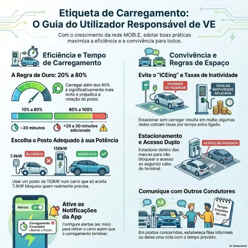 Etiqueta de carregamento: as regras não escritas (mas essenciais) 3 etiqueta de carregamento infografia