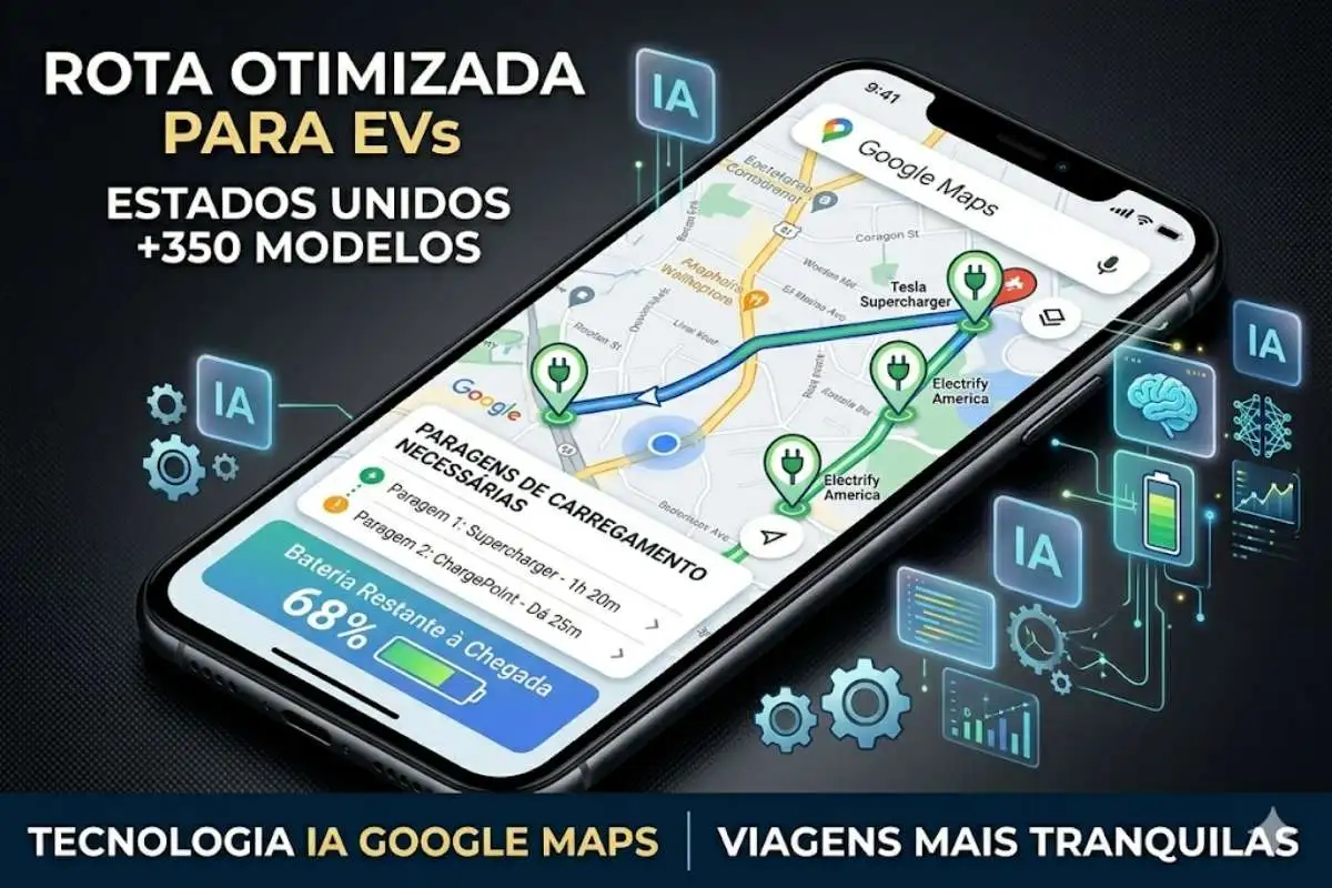 Google Maps passa a planear viagens de carro elétrico com IA 2 Google Maps