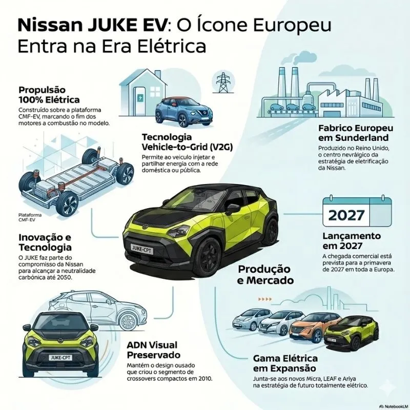 Nissan JUKE elétrico revelado: terceira geração abandona o combustão em 2027 7 Nissan JUKE infografia