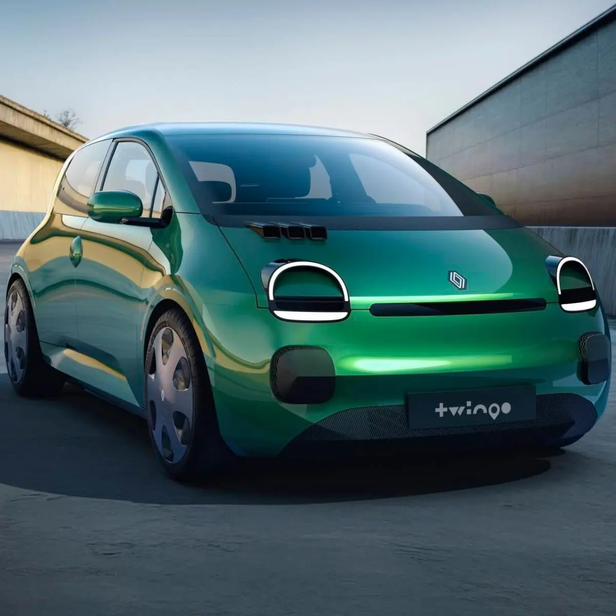 Elétricos retro: a aposta europeia contra as marcas chinesas 2 O renault twingo verde