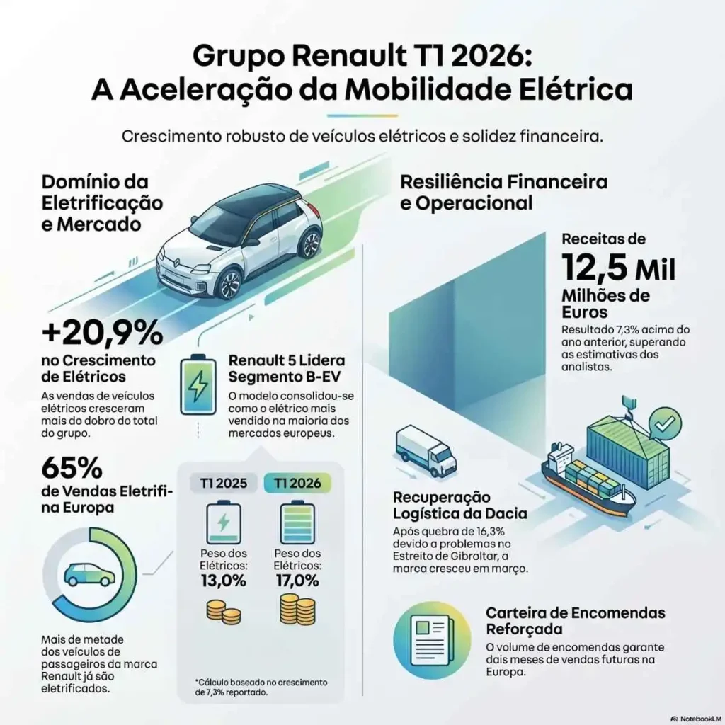 Renault 5 puxa elétricos do grupo para novo máximo: +20,9% no primeiro trimestre 10 Renault infografia