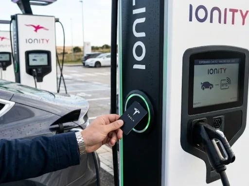 Tesla MultiPass chega a Portugal: carregar em redes externas com a conta Tesla 4 Tesla Multipass | imagem gerada por IA