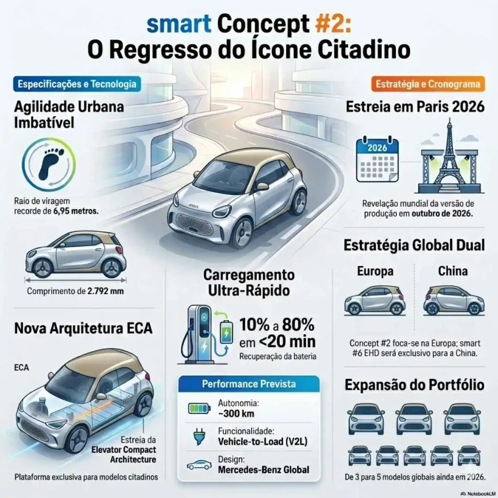 smart Concept #2 antecipa novo fortwo elétrico 4 Smart Concept #2 infografia