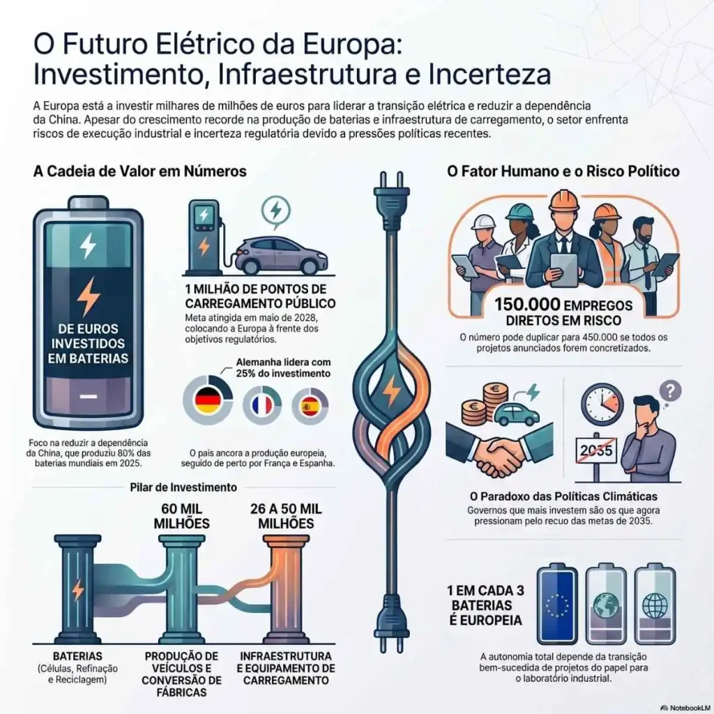 Europa já comprometeu 200 mil milhões na fileira do carro elétrico 7 Europa infografia