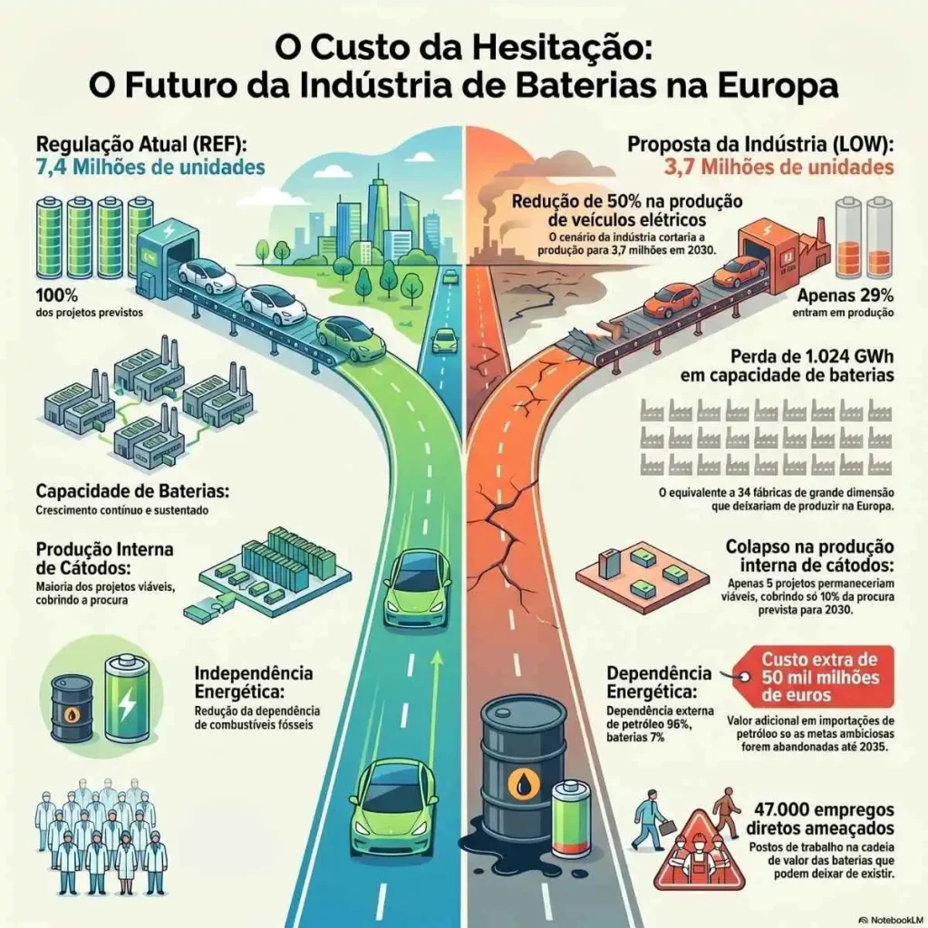 Enfraquecer metas de CO2 custa 34 fábricas de baterias à UE, alerta T&E 7 Metas de CO2 infografia