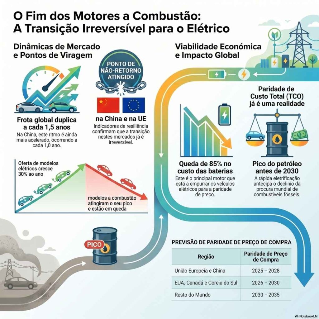 Estudo confirma irreversibilidade dos carros elétricos na UE e China 6 carros eletricos irreversibilidade