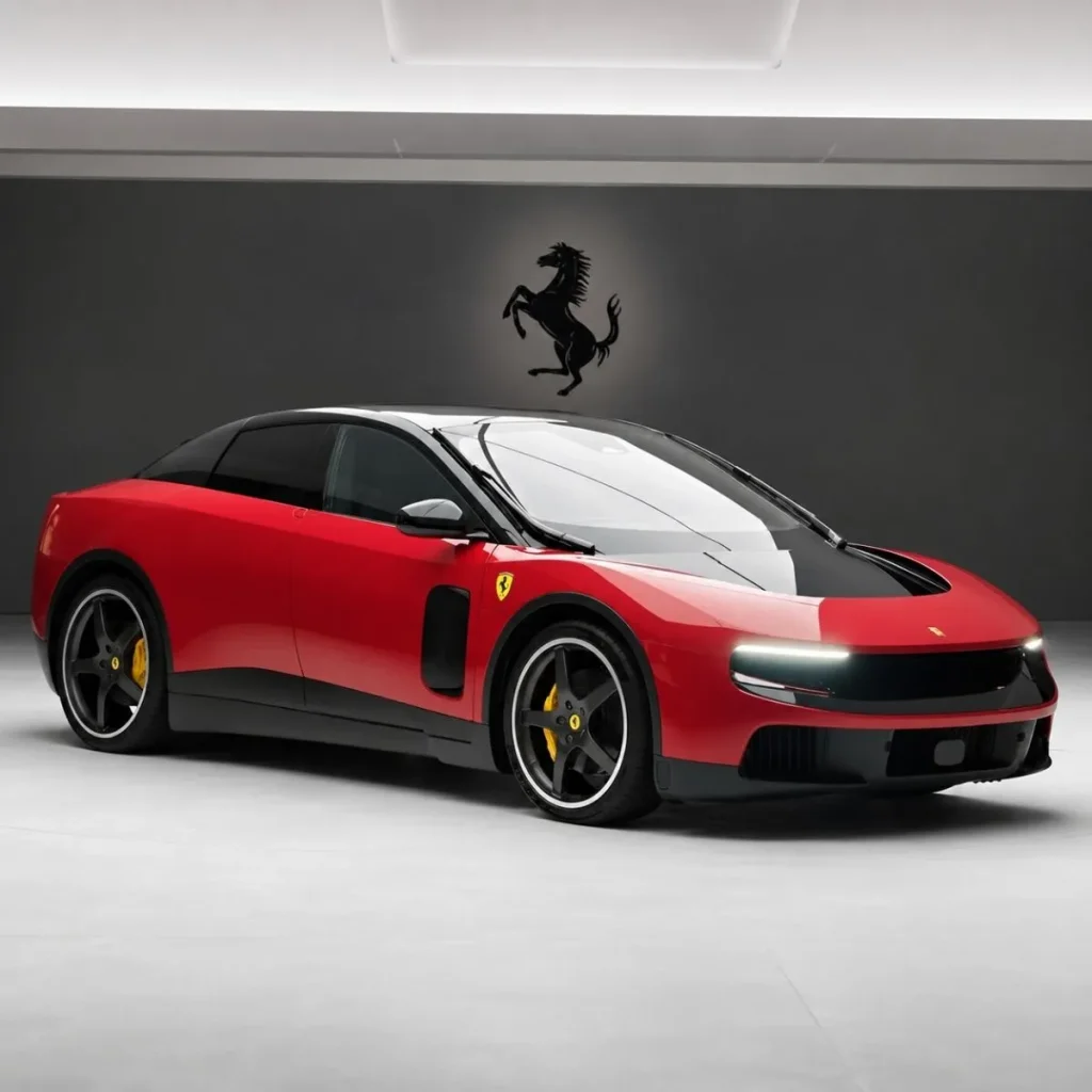 Ferrari Luce esgota na China. 88 unidades compradas em horas 3 Ferrari Luce com o símbolo do cavalino rampante por trás
