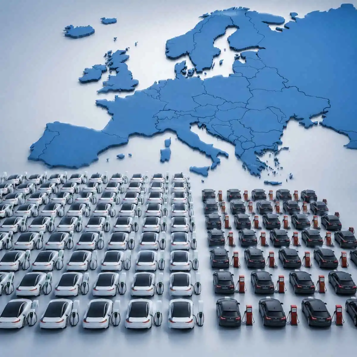 Dataforce: carros elétricos passam dos 50% das matrículas europeias até 2031 2 carros elétricos Europa 2031 dataforce