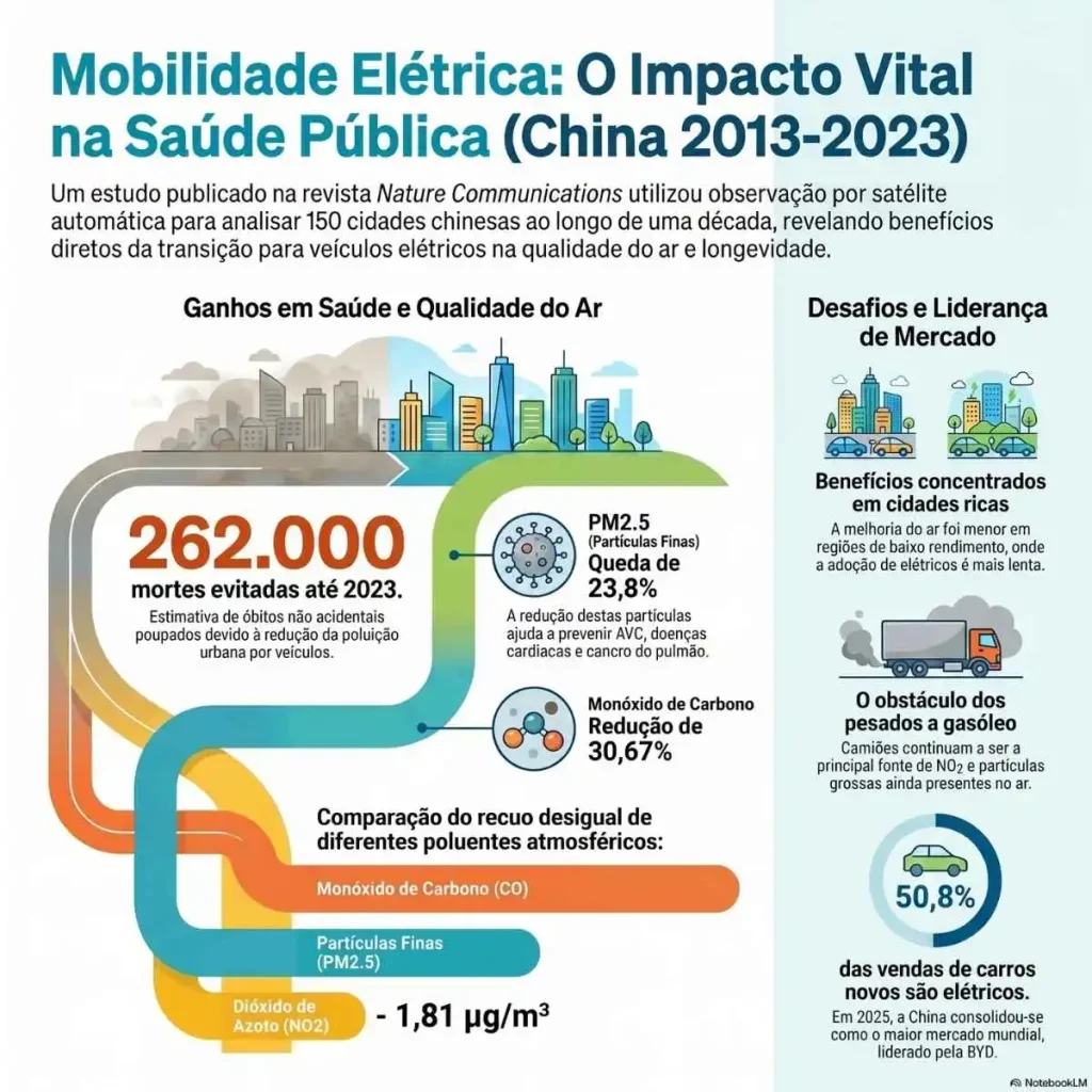 Estudo associa carros elétricos a 262.000 mortes evitadas na China 4 mortes evitadas infografia