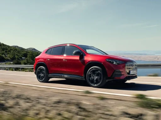 Mercedes-Benz GLA elétrico custa 55.400 euros em Portugal 4 Mercedes-Benz GLA elétrico na estrada