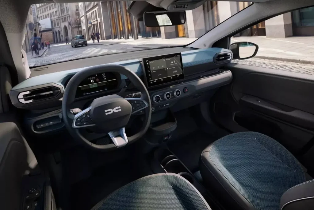 Segunda geração do Dacia Spring continua abaixo dos 20.000 euros 4 Interior do novo Dacia Spring